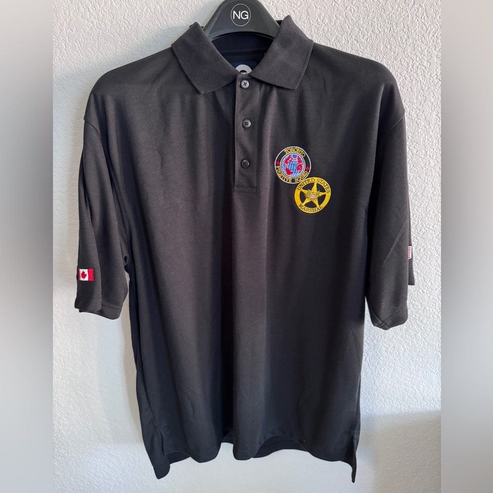 Collector’s Polo – Embroidered Toronto & U.S. Marshal Style Patches